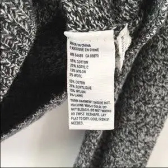 American Eagle Outfitters Wool Blend Heathered Zipper Back Sweater Size Medium - Picture 6 of 6